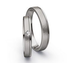 Palladium Trouwringen mat en glanzend