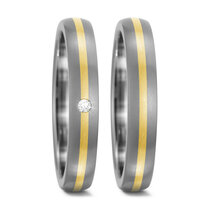 Titanium goud trouwringen