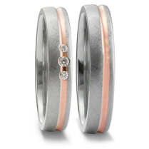 Titanium goud trouwringen