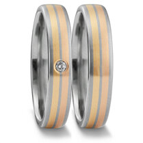 Titanium goud trouwringen