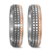 Titanium goud trouwringen