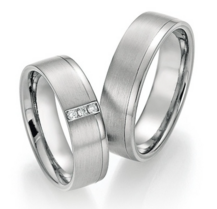 Platina-Titanium Trouwringen