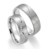 Platina-Titanium Trouwringen