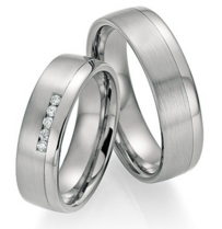Platina-Titanium Trouwringen