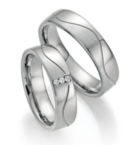 Platina-Titanium Trouwringen