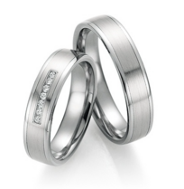 Platina-Titanium Trouwringen