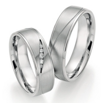 Platina-Titanium Trouwringen