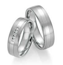 Platina-Titanium Trouwringen