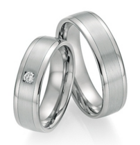 Platina-Titanium Trouwringen