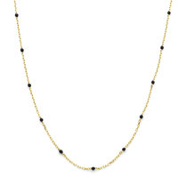 collier zwart emaille 1 mm collier zwart emaille 1 mm