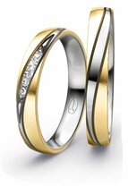 geelgoud/platina trouwringen