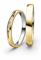 geelgoud/platina trouwringen