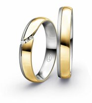 geelgoud/platina trouwringen