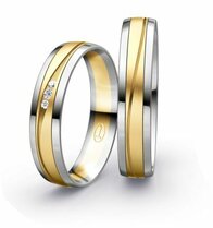 Geelgouden-platina Trouwringen