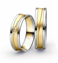 Geelgouden-platina Trouwringen