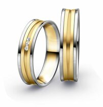 Geelgouden-platina Trouwringen