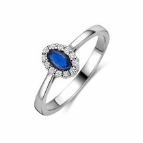 ring saffier zirkonia