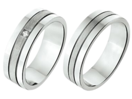 Zilveren ringen met Diamant Zilveren ringen met Diamant