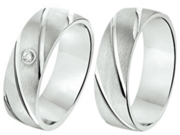 Zilveren ringen met Diamant