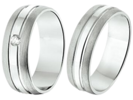 Zilveren ringen met Diamant