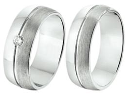 Zilveren ringen met Diamant