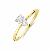 ring lab grown diamant 0.50ct h si