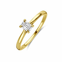 ring lab grown diamant 0.50ct h si