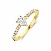 ring lab grown diamant 0.58ct g vs