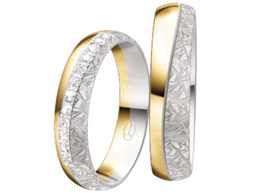 wit-geel gouden Trouwringen