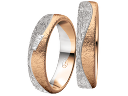 wit-rosegoud Trouwringen