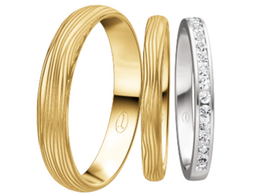 wit-geel gouden Trouwringen