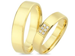 Luxe  geelgouden trouwringen