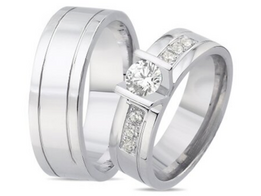 Luxe witgouden trouwringen