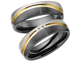 Titanium/Keramiek Trouwringen