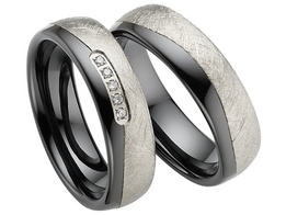 Titanium/Keramiek Trouwringen