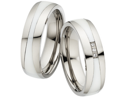 Titanium/Keramiek Trouwringen
