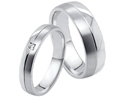 Trouwringen Staal/ Titanium