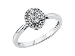 Witgouden aanzoeksring met briljant