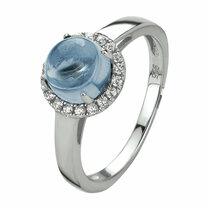 ring london blue topaas en zirkonia