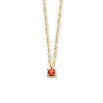 Collier met geboortesteen 40 - 42 - 44 cm Collier met geboortesteen 40 - 42 - 44 cm