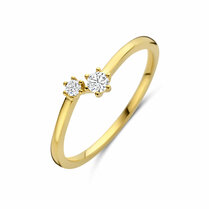 ring diamant 0.11ct h si