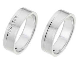 Witgouden trouwringen