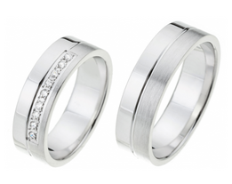 Ring witgoud diamant