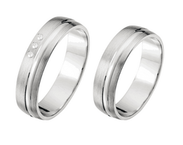 Trouwringen witgoud aanbieding