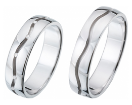 Elegante trouwringen witgoud