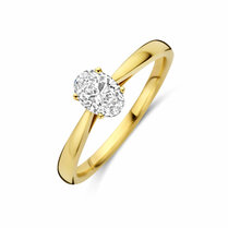 ring lab grown diamant 0.50ct h si