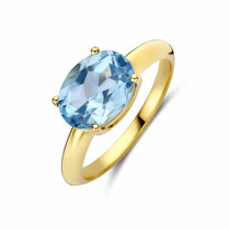 ring blauw topaas