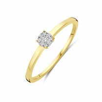 ring diamant 0.06ct h si