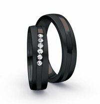 Zwarte zirkonium ringen