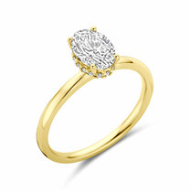 ring lab grown diamant ovaal 1.07ct f vs